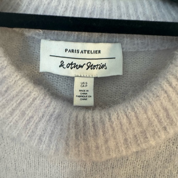 Light Blue Ruffle Sweater - Picture 3 of 3